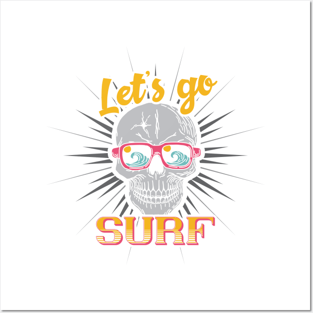 Lets Go Surf Wall Art by BrillianD